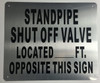 Standpipe Shut Off Valve Located-FT Opposite This