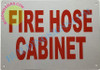 FIRE Hose Cabinet Sign