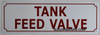 Tank Feed Valve