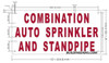 FIRE DEPT SIGNAGE Combination AUTO Sprinkler and Standpipe