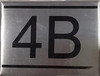 APARTMENT Number Sign  -4B