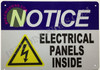 Notice Electrical Panels Inside Sign