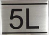 APARTMENT Number Sign  -5L