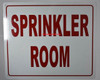 Sprinkler Room SIGNAGE, Engineer Grade Reflective Aluminum SIGNAGE (White,Aluminum )