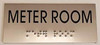 METER ROOM  -Tactile s Tactile s  BRAILLE-( Heavy Duty-Commercial Use )