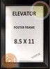 Elevator Poster FRAME (Black, Heavy Duty - Aluminum)  Back