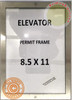Elevator Permit FRAME (Lockable !!!, Stainless Steel, Heavy Duty-Commercial use)