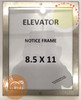 Elevator Poster FRAME (Lockable !!!, Stainless Steel, Heavy Duty-Commercial use)