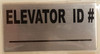 SIGNAGE ELEVATOR ID  -BRUSHED ALUMINUM