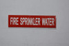 FIRE Sprinkler Water (Sticker )SIGNAGE