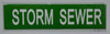 SIGN Set of 5 PCS -Storm Sewer (Sticker)