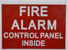 Fire Alarm Control Panel Inside Sticker