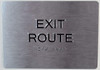 Exit Route SIGNAGE -Tactile SIGNAGEs  ADA The Sensation line  Braille SIGNAGE