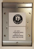 SIGNAGE Elevator Permit frame stainless Steel