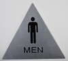 braille men Restroom Sign