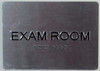 EXAM Room Sign with Tactile Text and   Braille sign -Tactile Signs The Sensation line  Braille sign