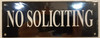 NO SOLICITING T  Sign ( Aluminium,RUST FREE )