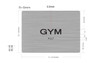 GYM  Braille sign -Tactile Signs  The sensation line  Braille sign