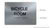 BICYCLE ROOM  Braille sign -Tactile Signs  The sensation line    Braille sign