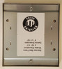 SIGNAGE Elevator certificate frame  stainless Steel