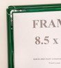 Green Snap Poster Frame/Picture Frame/Notice Frame 8.5 x 11 Front Load Easy Open Snap Frame (Aluminum !!!)