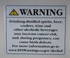 California Prop5 Alcohol Warning Sign-The Official Sign