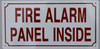 FIRE Alarm Panel Inside SIGNAGE