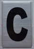 Apartment Number Sign  - Letter C