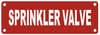 Fire Dept Sprinkler Valve FIRE DEPT SIGNAGE