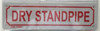 DRY STANDPIPE SIGN