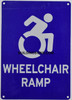 Wheelchair RAMP Signage-The Pour Tous Blue LINE