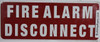 FIRE Alarm Disconnect SIGNAGE