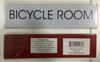 SIGN BICYCLE ROOM - Delicato line (BRUSHED ALUMINUM)