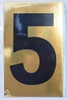 5 Apartment number sign