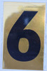 Apartment number sign 6