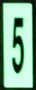 PHOTOLUMINESCENT DOOR NUMBER B  BUILDING SIGNAGE