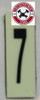 PHOTOLUMINESCENT DOOR NUMBER F SIGN