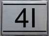 Apartment number sign