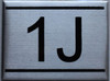 APARTMENT NUMBER SIGN - 1J