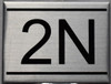APARTMENT NUMBER SIGN - 2N