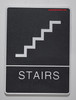 Ada sign STAIRS Sign- The Leather Sheffield ADA line