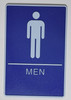 Braille sign NO SMOKING Sign- BLUE- BRAILLE - The deep Blue ADA line