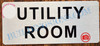 UTILITY ROOM SIGN