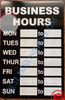 BUSINESS HOURS SIGN