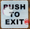 PUSH TO EXIT SIGN