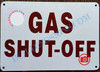 GAS SHUT-OFF SIGN