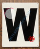 LETTER W SIGN