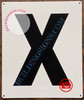 LETTER X SIGN