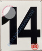 Large Number 14 Signage -Metal Signage - Parking LOT Number Signage