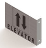 Sign Elevator Projection - Elevator 3D  Brush Aluminium,